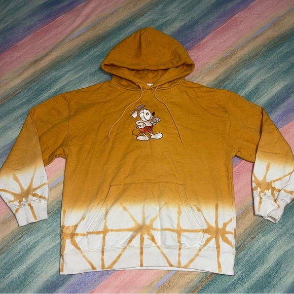 Mickey Mouse Genuine Mousewear Tie-Dye Pullover Hoodie Size Large - Picture 3 of 9